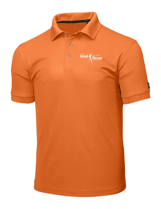 OGIO Orange Caliber 2.0 Polo w/Sports Rehab Logo