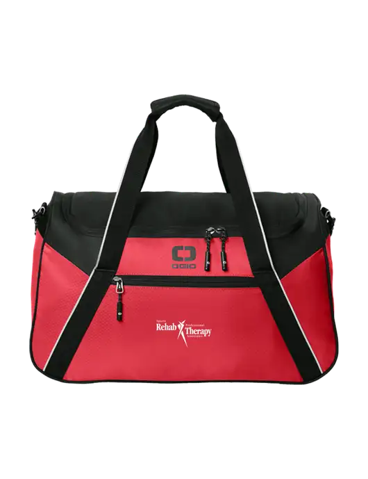OGIO Red/Black Inception Duffel w/Sports Rehab Logo