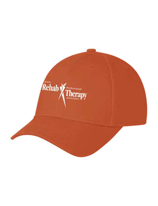 Burnt Orange Structured Cap Hook & Loop w/Sports Rehab Logo