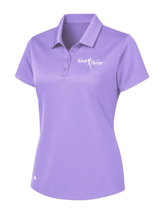 Adidas Light Purple Womens Basic Sport Polo w/Sports Rehab Logo