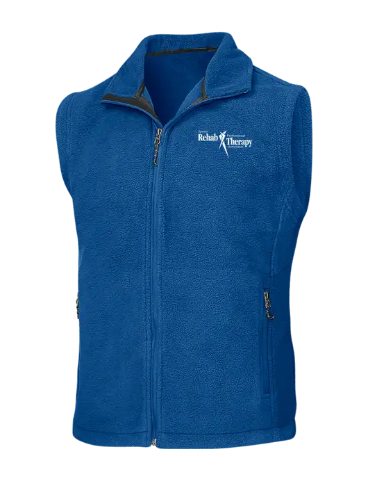 Royal Fleece Vest w/Sports Rehab Logo