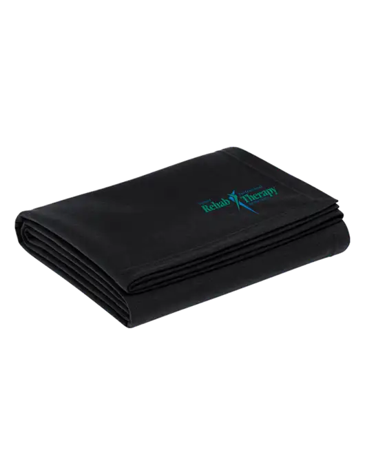 Recycled Black Blanket w/Sports Rehab Logo