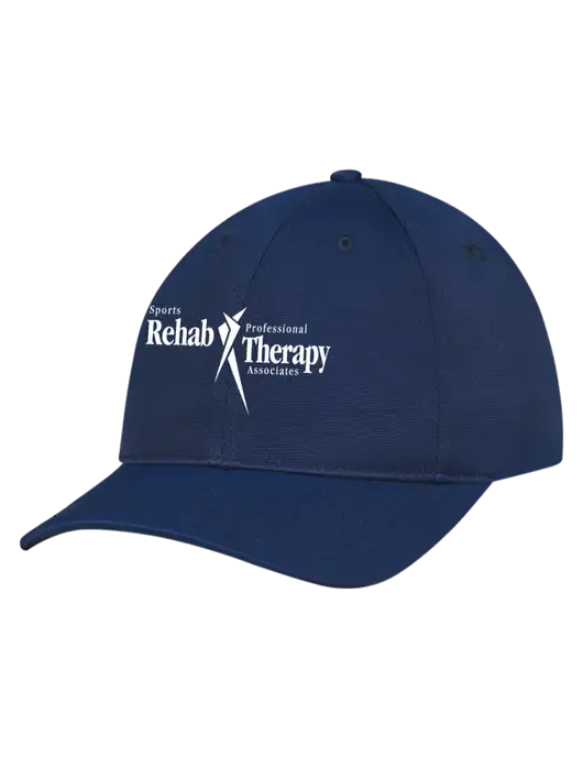 Navy Nylon Twill Performance Cap w/Sports Rehab Logo