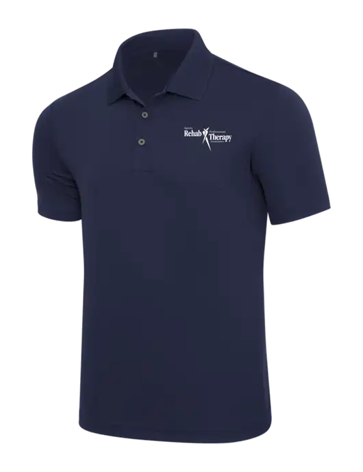 Adidas Navy Performance Polo w/Sports Rehab Logo