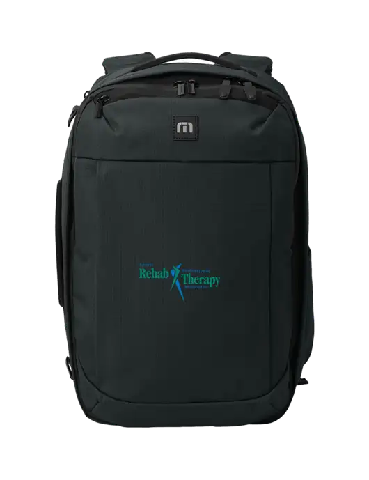 TravisMathew Black Convertible Backpack w/Sports Rehab Logo