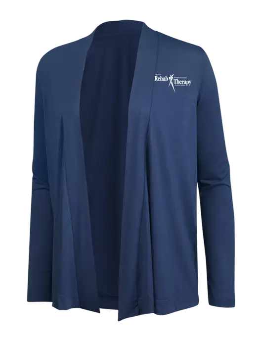 Dusty  Blue Womens Concept Cardigan w/Sports Rehab Logo