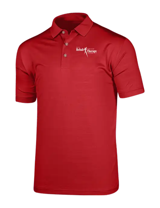 Callaway Vibrant Red Ventilated Polo w/Sports Rehab Logo