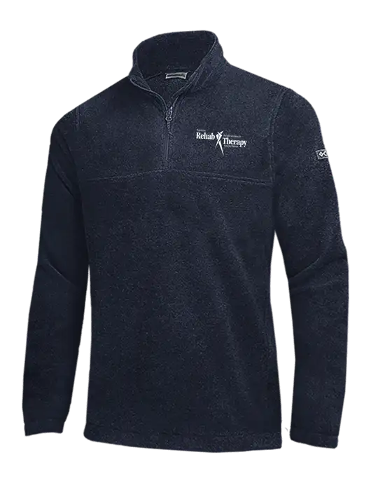 Columbia Navy Steens Mountain Fleece 1/2 Zip Pullover w/Sports Rehab Logo