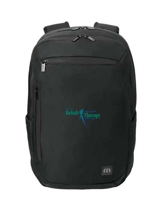 TravisMathew Black Duration Backpack w/Sports Rehab Logo