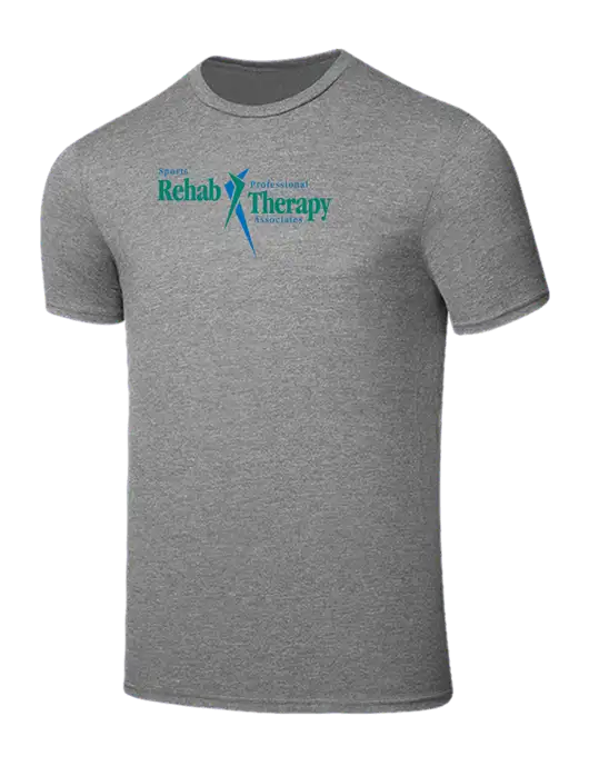 Seriously Soft Grey Frost T-Shirt w/Sports Rehab Logo