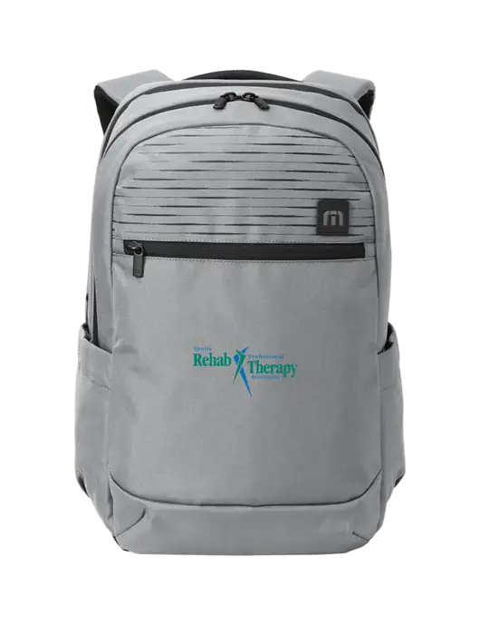 TravisMathew Light Grey Approach Backpack w/Sports Rehab Logo