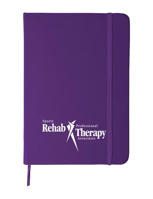Purple Comfort Touch Bound Journal 5" X 7" w/Sports Rehab Logo
