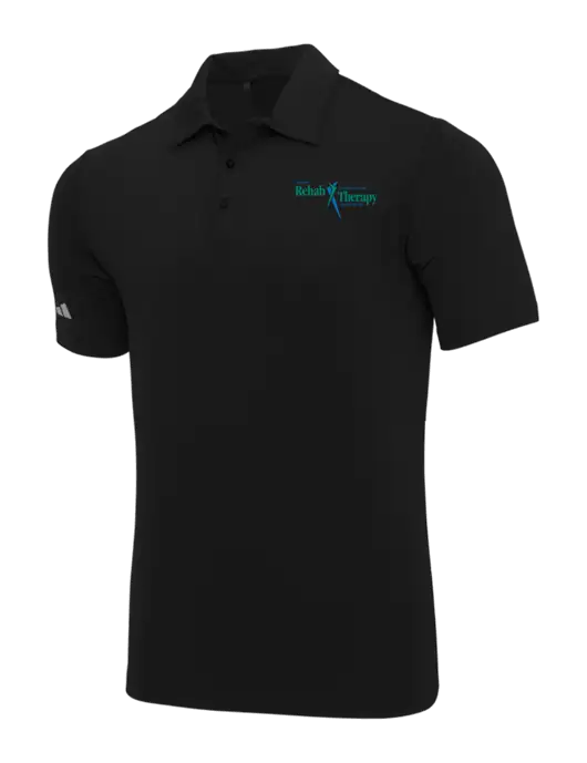 Adidas Black Ultimate Solid Polo w/Sports Rehab Logo