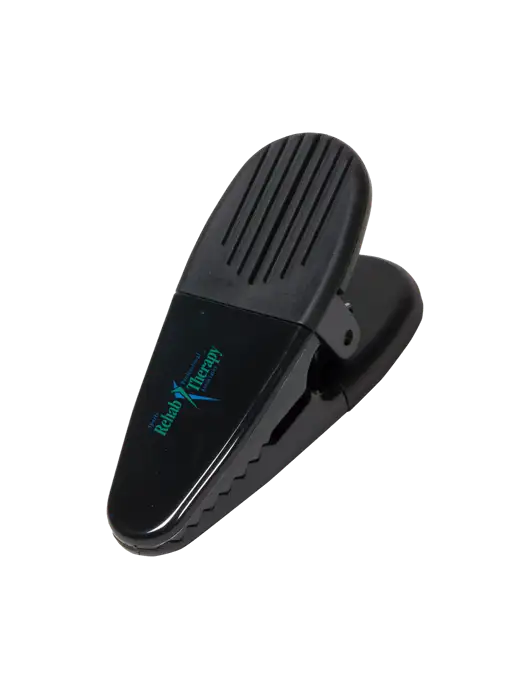 Magnetic Black Power Clip w/Sports Rehab Logo