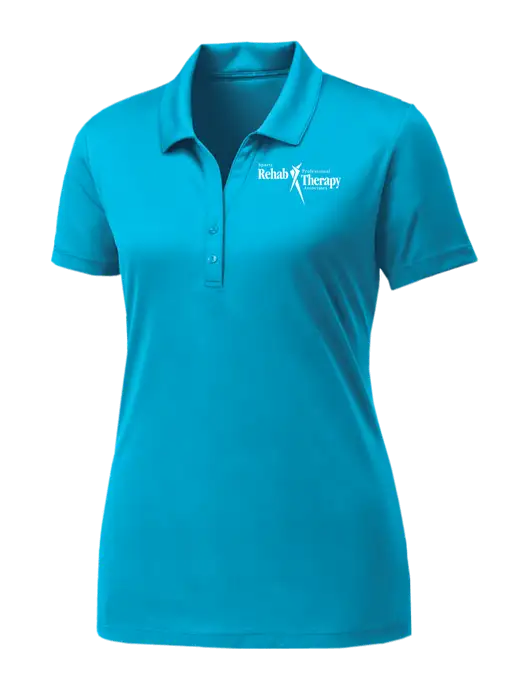 Womens Sapphire Blue PosiCharge Competitor Polo w/Sports Rehab Logo