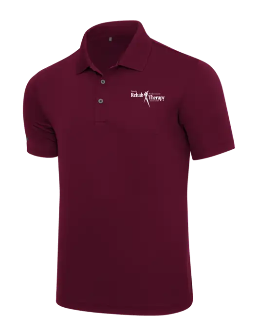 Adidas Maroon  Performance Polo w/Sports Rehab Logo