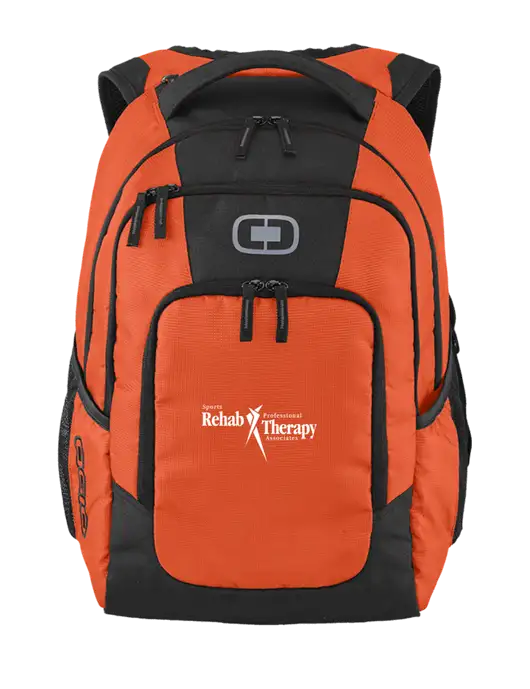 OGIO Orange Logan Laptop Backpack
 w/Sports Rehab Logo
