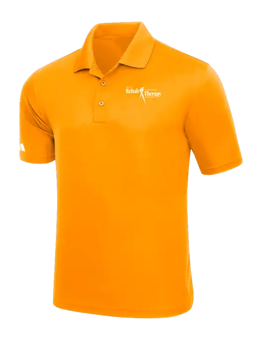 Adidas Bright Orange Basic Sport Polo w/Sports Rehab Logo