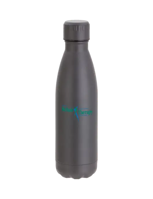City Go Matte Charcoal 17 oz Insulated Bottle w/Sports Rehab Logo