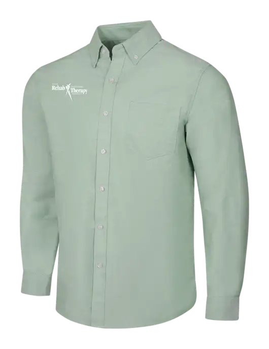 Very Light Green SuperPro Oxford Shirt w/Sports Rehab Logo