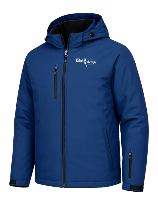 Cold Weather Vortex Royal/ Black Waterproof 3-in-1 Jacket with Detachable Hood w/Sports Rehab Logo, Sports Rehab Logo