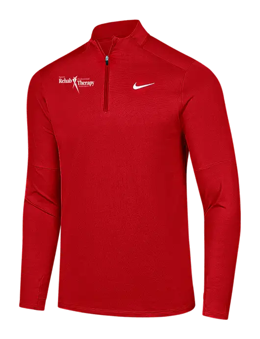 Nike Red Dri-FIT Element 1/2-Zip Pullover w/Sports Rehab Logo
