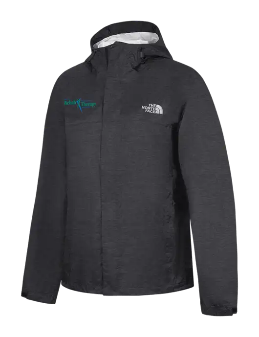 The North Face Dark Grey Heather DryVent Rain Jacket w/Sports Rehab Logo