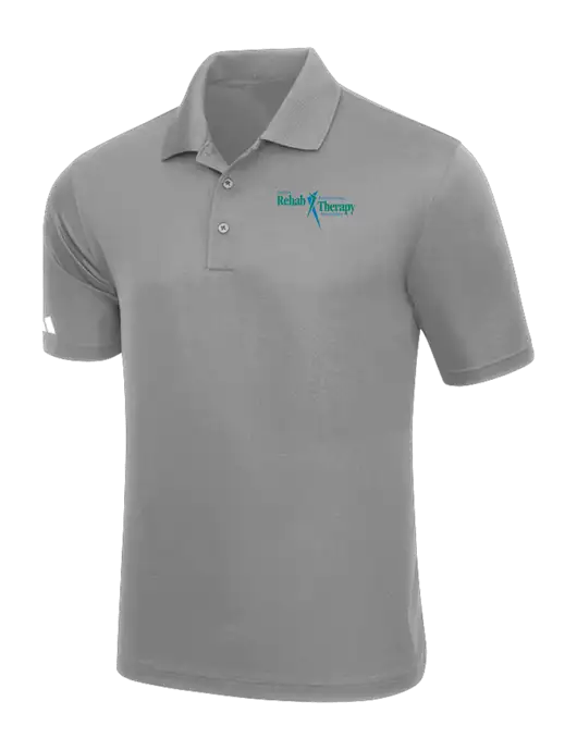 Adidas Light Grey Basic Sport Polo w/Sports Rehab Logo