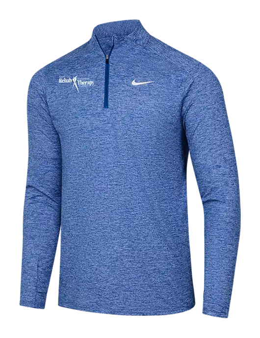 Nike Royal Heather Dri-FIT Element 1/2-Zip Pullover w/Sports Rehab Logo