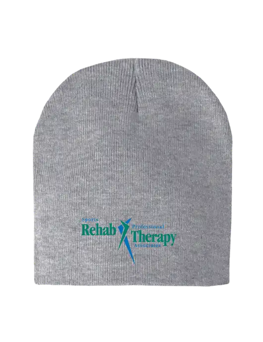 Light Grey Heather Element Knit Beanie w/Sports Rehab Logo