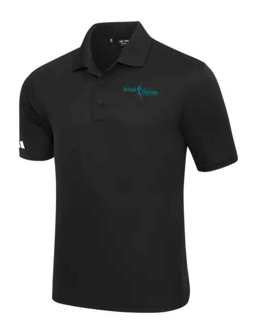 Adidas Black Basic Sport Polo w/Sports Rehab Logo