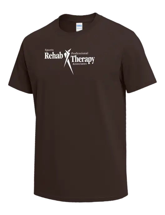 Brown Heavyweight 6.1 oz T-Shirt w/Sports Rehab Logo