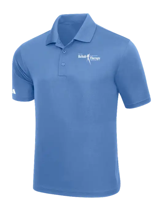 Adidas Carolina Blue Basic Sport Polo w/Sports Rehab Logo