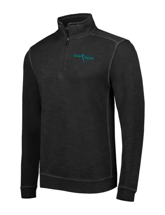 Tommy Bahama Black Tobago Bay 1/2 Zip w/Sports Rehab Logo