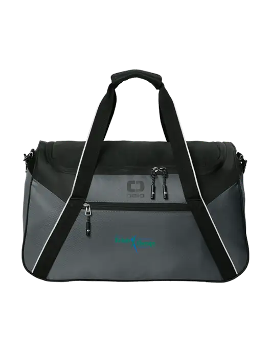 OGIO Dark Medium Grey/Black Inception Duffel w/Sports Rehab Logo