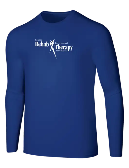 Seriously Soft Dark Royal Long Sleeve T-Shirt w/Sports Rehab Logo