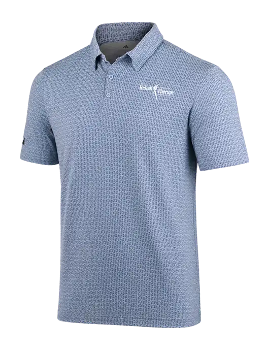 Adidas Light Blue Printed Blend Polo w/Sports Rehab Logo