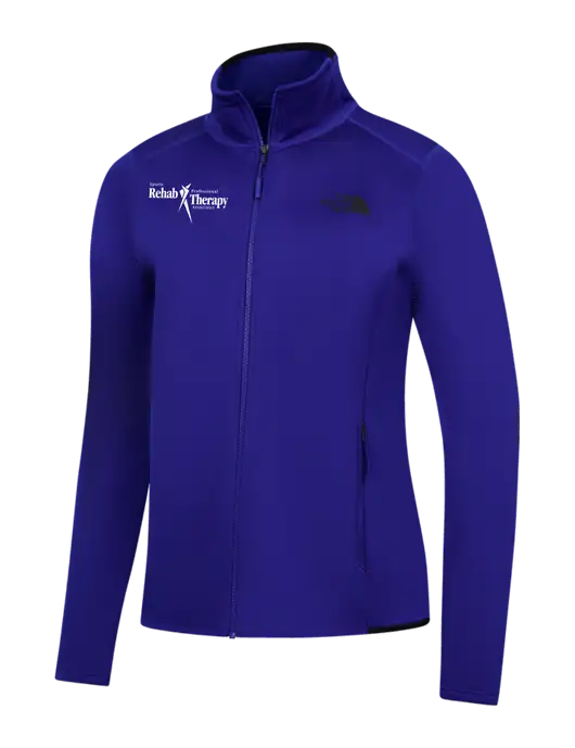 The North Face Womens Dark Royal Skyline Full-Zip Fleece Jacket w/Sports Rehab Logo