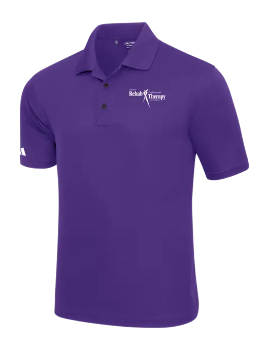 Adidas Purple Basic Sport Polo w/Sports Rehab Logo