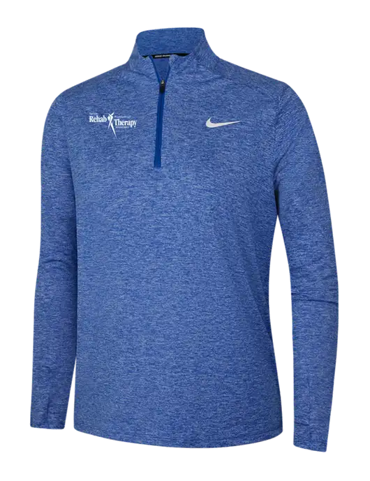 Nike Royal Heather Womens Dri-FIT Element 1/2-Zip Pullover w/Sports Rehab Logo
