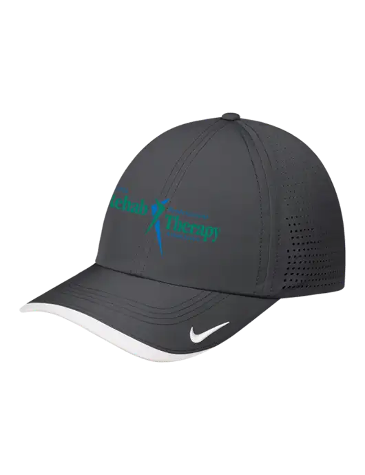 Nike Dark Grey/White Dri-FIT Perforated Performance Cap w/Sports Rehab Logo