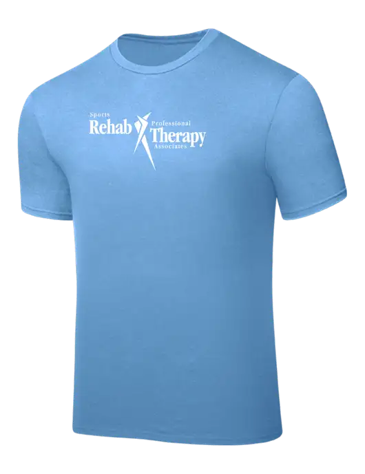 Carolina Blue PosiCharge Competitor Tee w/Sports Rehab Logo
