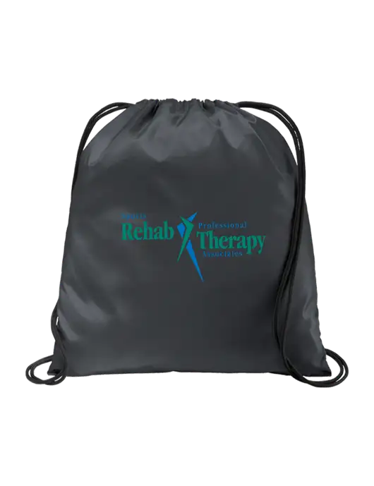 Drawstring  Graphite Grey Cinch Pack w/Sports Rehab Logo