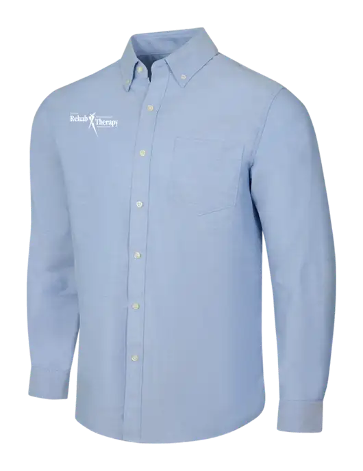 Light Blue SuperPro Oxford Shirt w/Sports Rehab Logo