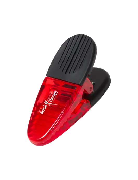 Magnetic Red Power Clip w/Sports Rehab Logo