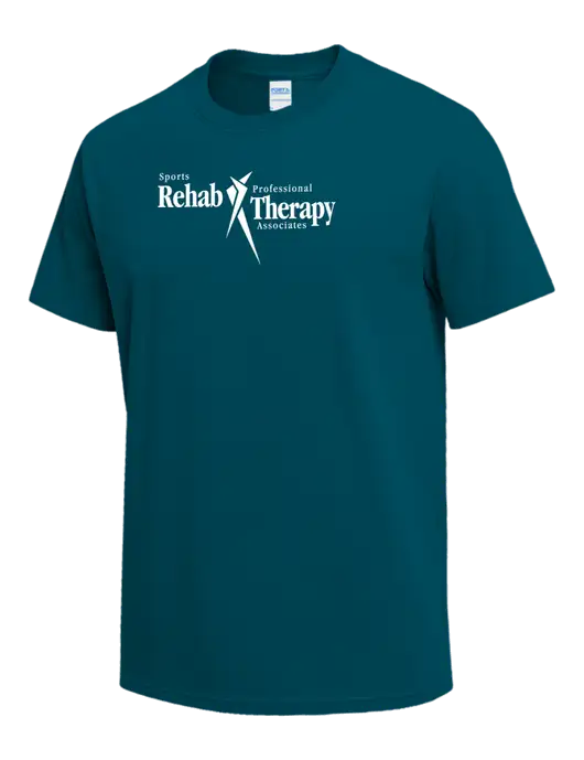 Dark Sapphire Heavyweight 6.1 oz T-Shirt w/Sports Rehab Logo