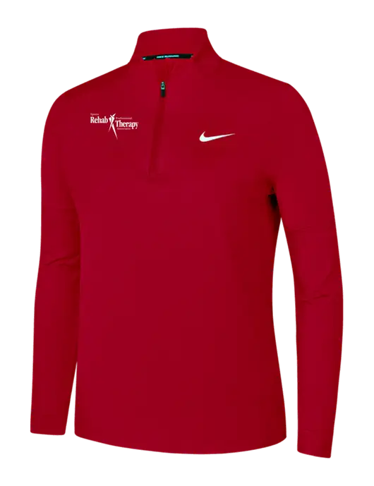 Nike Red Womens Dri-FIT Element 1/2-Zip Pullover w/Sports Rehab Logo