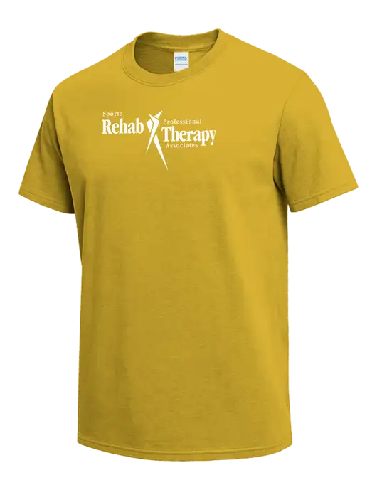 Yellow Heavyweight 6.1 oz T-Shirt w/Sports Rehab Logo