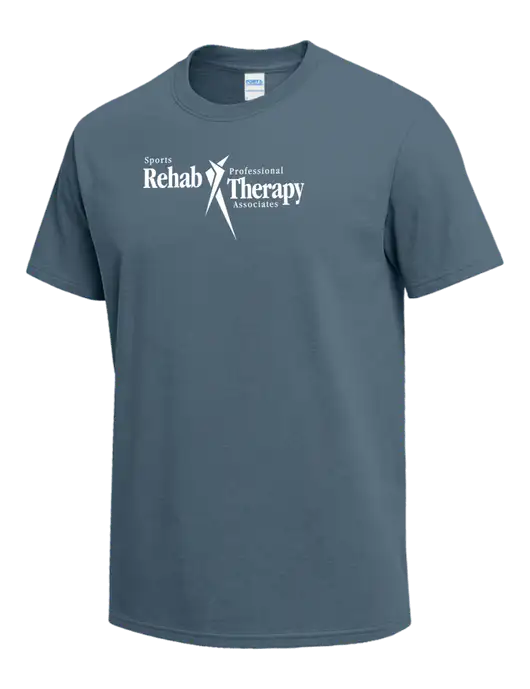 Slate Blue Heavyweight 6.1 oz T-Shirt w/Sports Rehab Logo