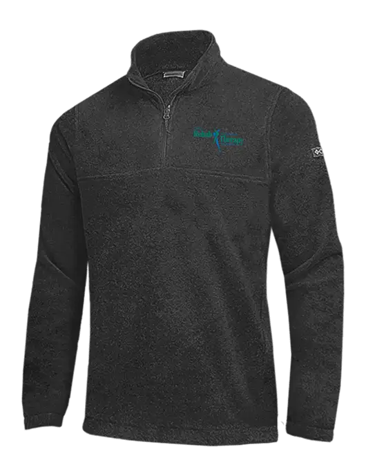 Columbia Charcoal Heather Steens Mountain Fleece 1/2 Zip Pullover w/Sports Rehab Logo